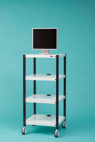 Medical Monitor Cart Display wagon (medical wagon) Display wagon with 4 shelves DTW-1002 / DTW1002TB