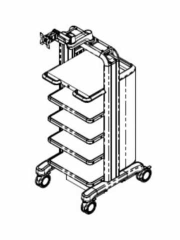 Medical Monitor Cart MEDION-Ⅲ (Endoscope Cart) Wide High type 