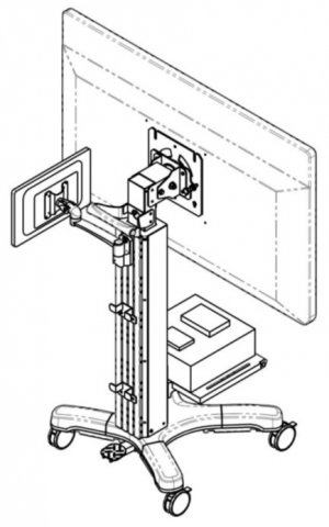 Medical Monitor Cart New products under development Display stand LCD-55 (Monitor stand for 55-inch monitors) 